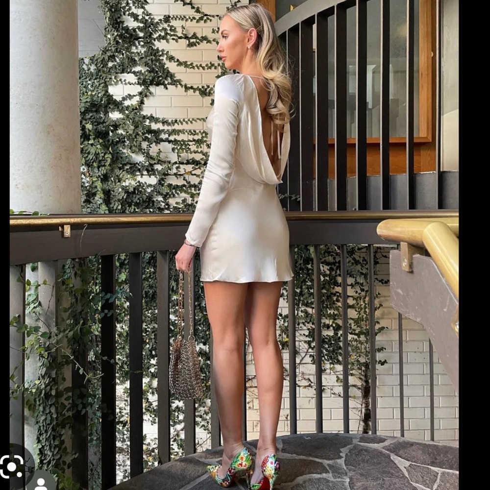 Shona Joy La Lune Backless Mini Dress